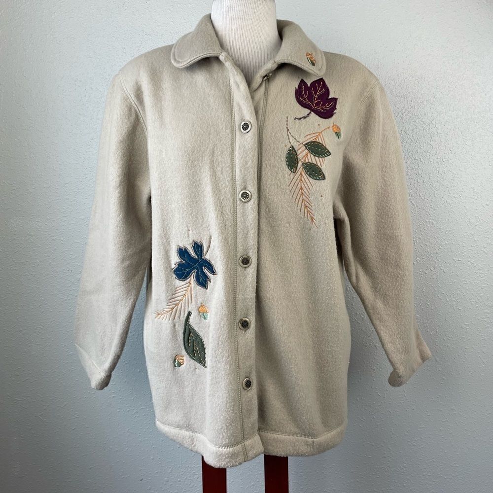 Alfred Dunner Fleece Jacket Size PM EUC